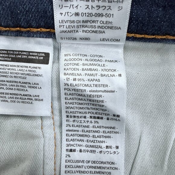 Levi's 505 Jeans Men's 34x34 Regular Fit Straight Leg Blue Denim Stonewash NEW - Picture 13 of 15